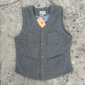 &Sons Drifter Wool Waistcoat, NWT